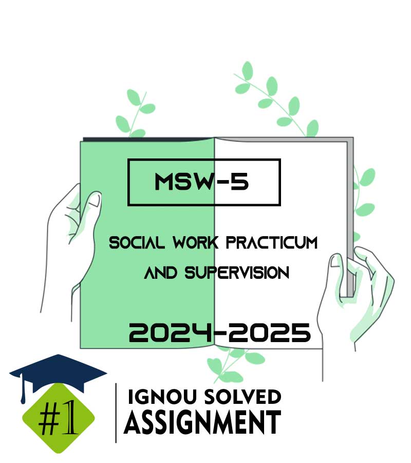 Download IGNOU MSW 5 Solved Assignment 2024-25 PDF