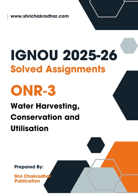 Onr3 Assignment IGNOU ONR 3 Solved Assignment 2025-26 (Hard-Copy) in English - IGNOU ...